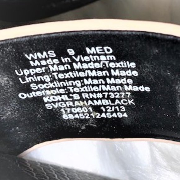 SIMPLY VERA VERA WANG Black & Tan Sandal Heels - Picture 7 of 8